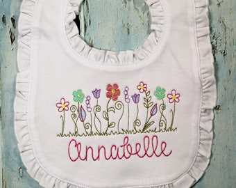 Personalized Baby Bib, Personalized Burp Cloth, Monogrammed Bib, Monogrammed Burp Cloth, Baby Gift, Baby Shower Gift, Personalized Baby Gift