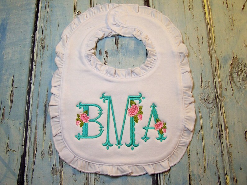Personalized Baby Bib Personalized Burp Cloth Monogrammed Etsy