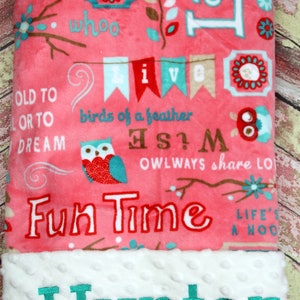 Personalized Minky Baby Boy Blanket, Personalized Baby Girl Blanket with Name, Personalized Baby Shower Gift