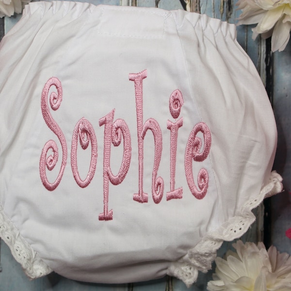 Personalized Baby Bloomers, Personalized Diaper Cover, Monogrammed Baby Bloomers, Baby Shower Gift, Personalized Diaper Cover,