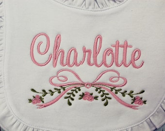 Personalized Baby Bib, Personalized Bib, Burp Cloth, Monogrammed Bib, Burp Cloth, Baby Gift, Baby Shower Gift, Personalized Baby Gift