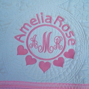 Personalized baby quilt, Quilt, Baby Quilt, Personalized Quilt, Monogrammed Quilt, Baby Blanket, Quilted Crib Blanket, Baby Gift, Throws.