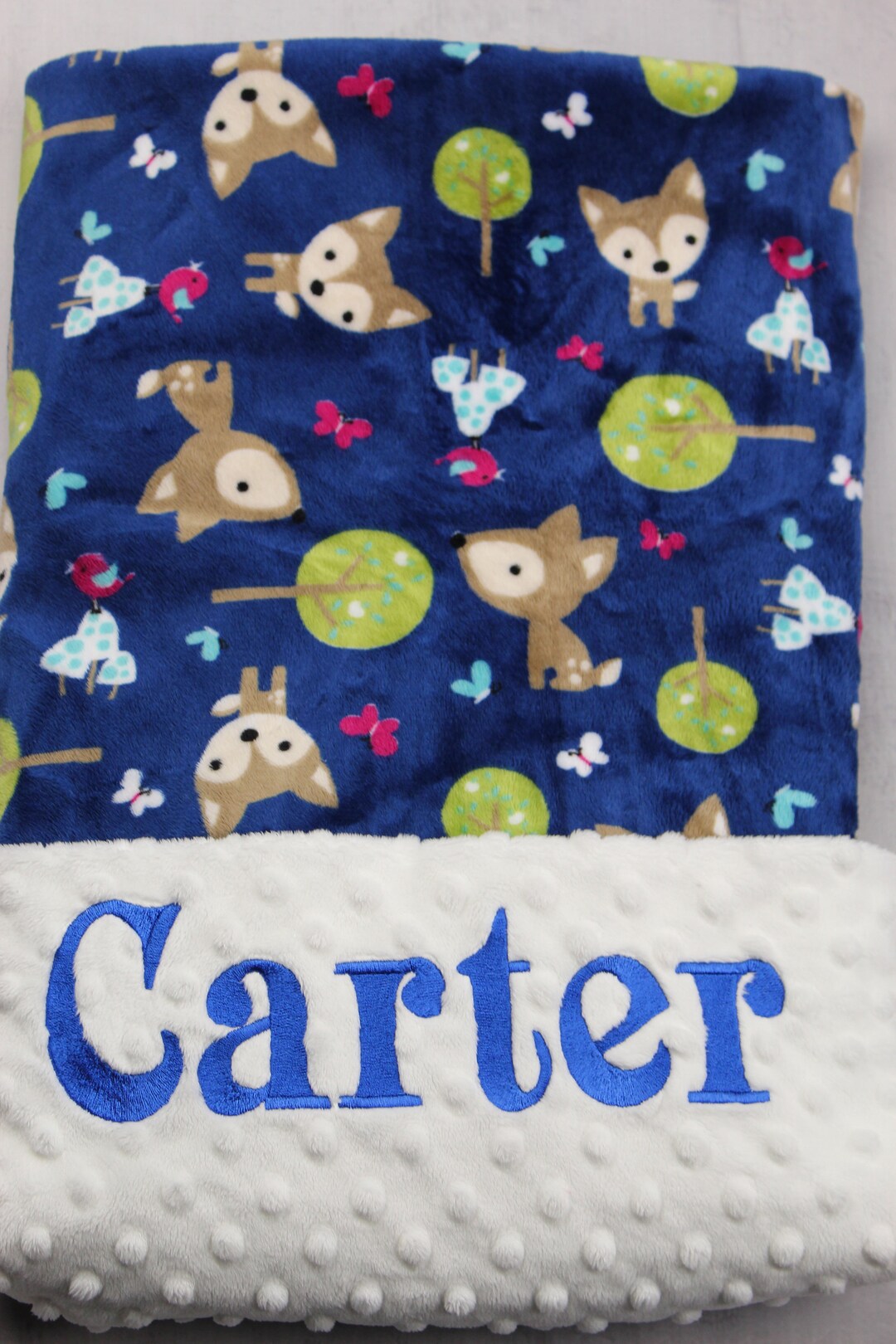 Personalized Minky Blanket Personalized Minky Baby Boy Etsy