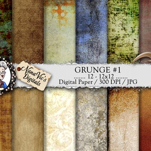 Grunge Digital Paper, vintage distressed, backgrounds, grunge texture, Scrapbooking, Printable, photography, grunge back drops, 12 x 300 DPI