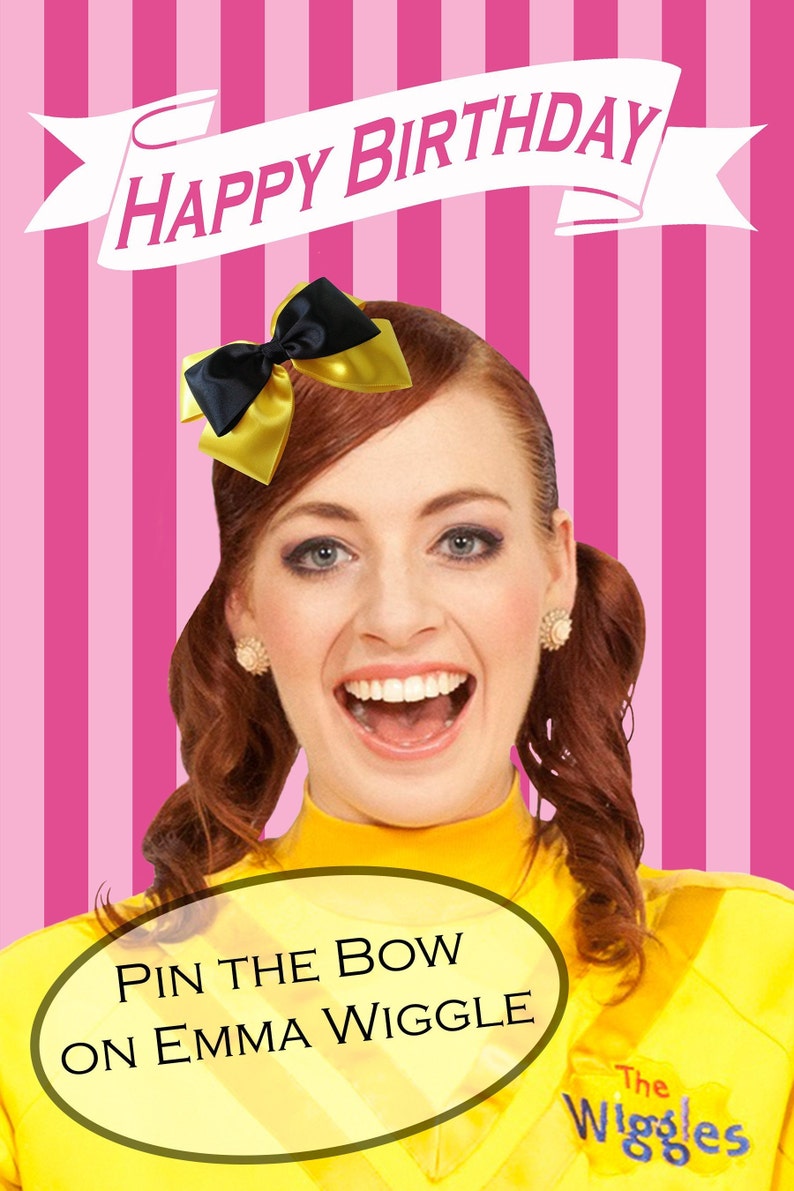 Pin the bow on Emma Poster Emma Wiggles Poster Emma Wiggle | Etsy