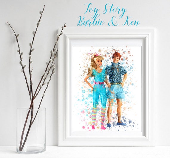 Vintage Barbie POSTER//Barbie and Ken //Barbie Doll Poster//Childrens POSTER//8x10in