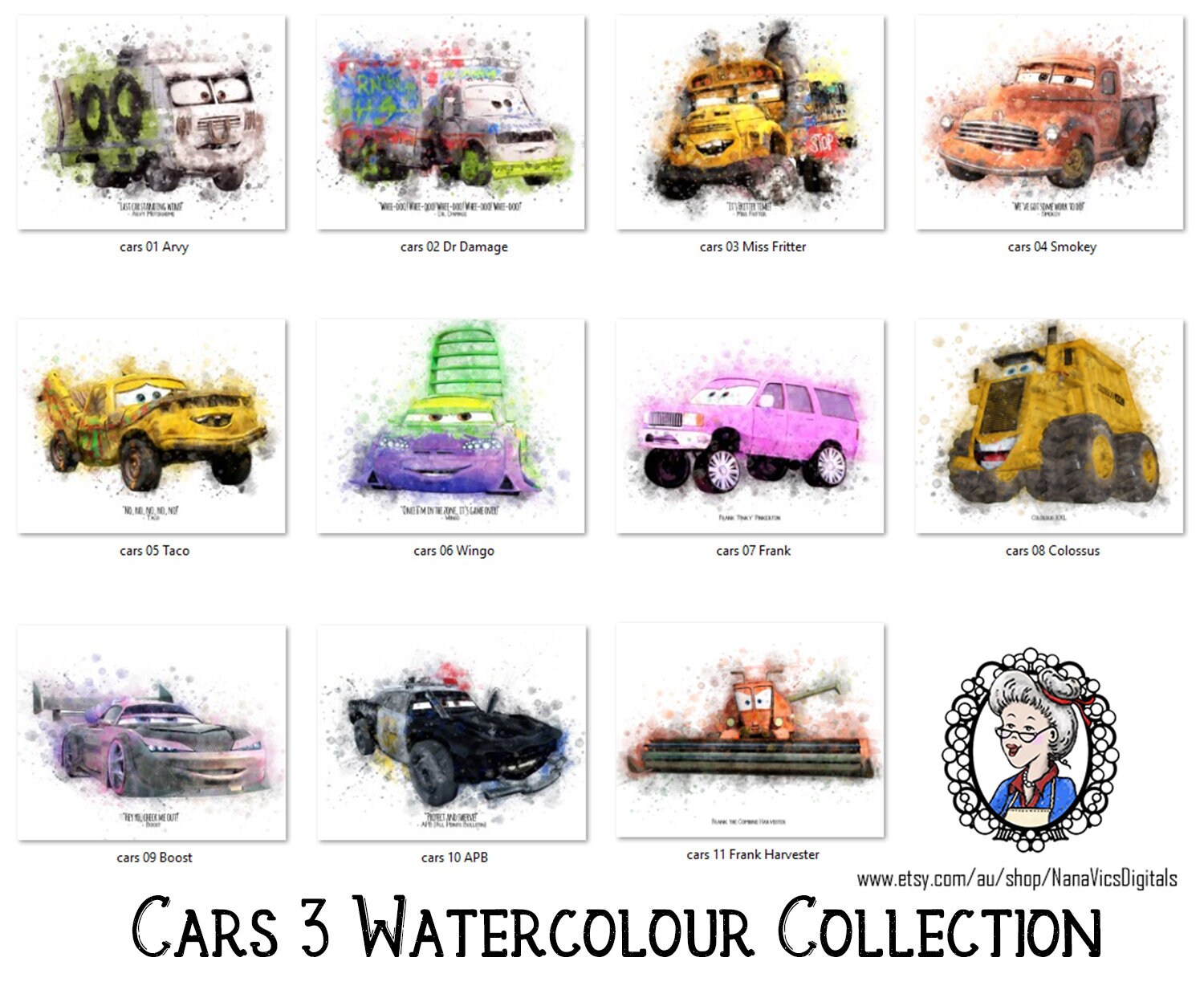 Disney Cars Colossus xxl Disney Pixar cars 2 Dump Truck Etsy