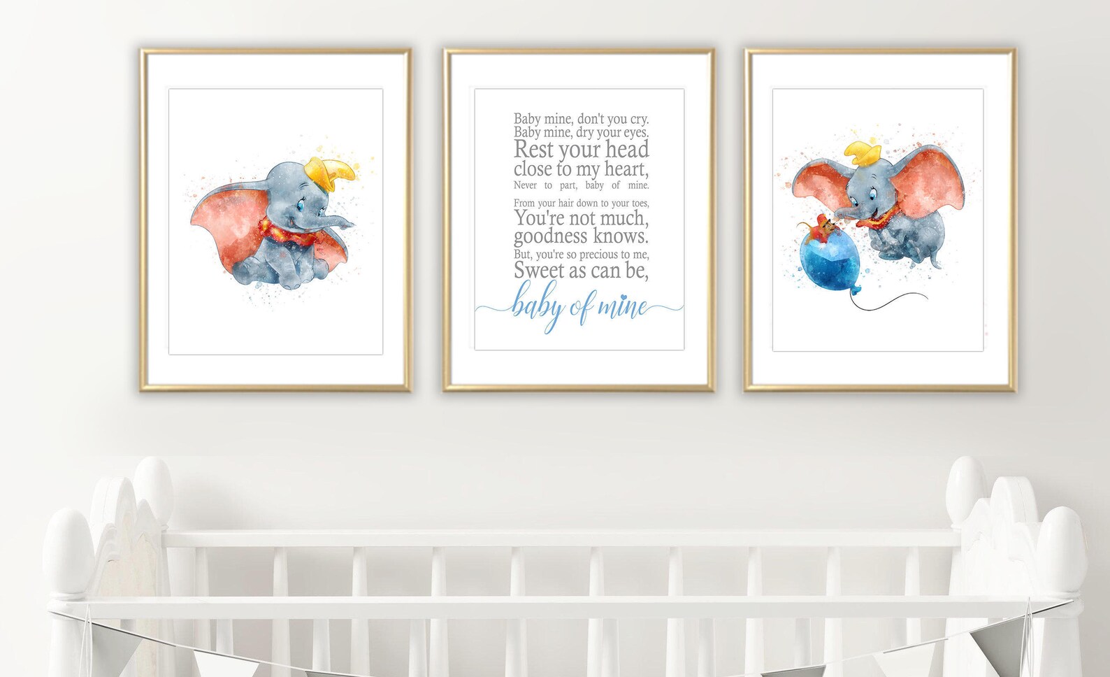 Dumbo 3 Nursery Print Dumbo Disney Poster Dumbo Wall Art Etsy