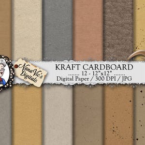Papel Digital KRAFT: papéis artesanais para scrapbooking, texturas kraft, embalagem de papel digital, papelão natural reciclado, convites de casamento, aglomerado