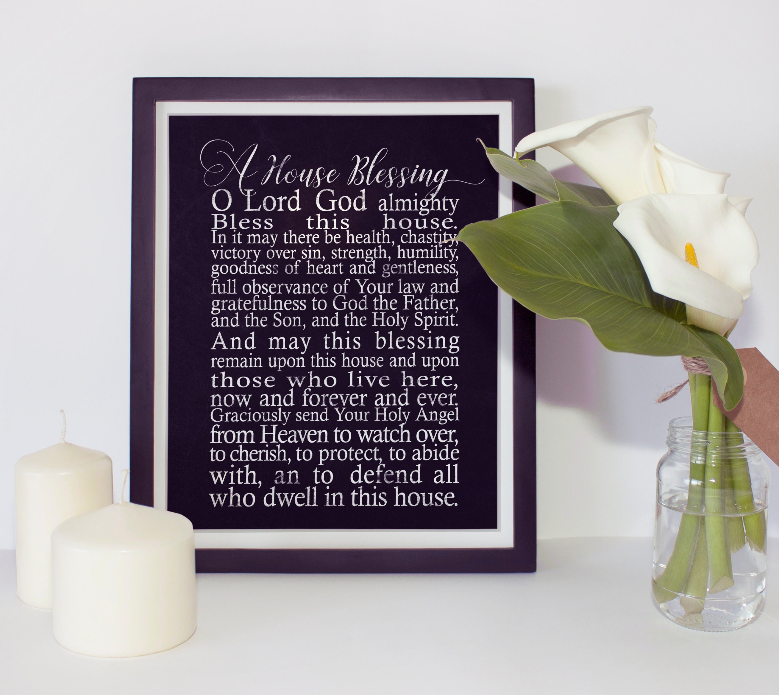 A House Blessing Prayer Print Home decor Print Christian Etsy
