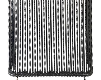 Late 19th Century Wrought Iron & Marble Radiator Cover from a New York Apartment