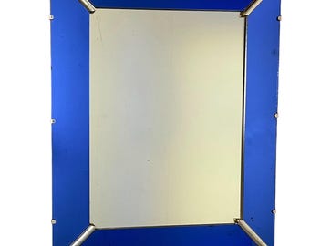 Vintage Art Deco Etched Pinstripe Mirror, Donnelly Kelley Mirror