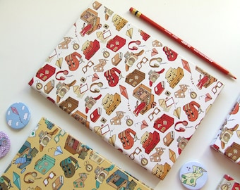 Red Travel Journal - A5 Hardcover - Blank Pages
