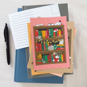 My Bookshelf Pack of 12 Postcards image 3