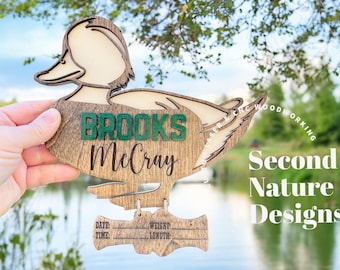Baby Boy Duck Birth Stats Sign / Nursery Announcement / Newborn Pic Hospital Sign / Wood Birth Sign / Baby Sign Mallard Duck Head