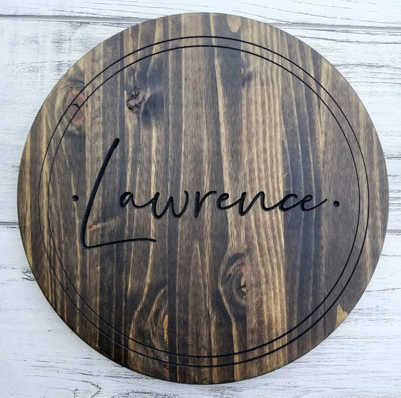 Personalized Lazy Susan / Family Name Engraved Lazy Susan / Etsy