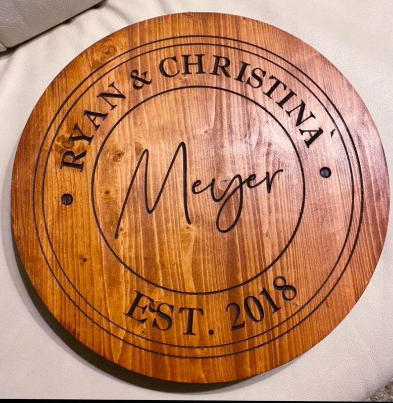 Personalized Lazy Susan / Family Name Engraved Lazy Susan / Etsy
