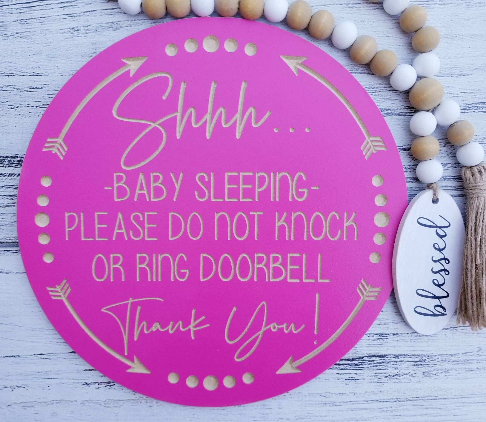 Shhh Baby Sleeping Sign / Sleeping Baby Sign / Baby Sleeping | Etsy