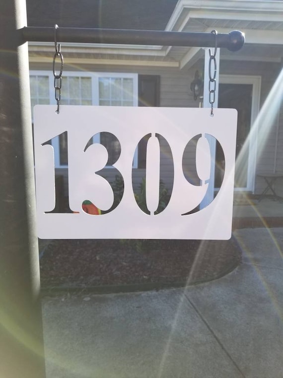 Lamp Post Sign Lamp Post Address Plaque House Number Sign Etsy