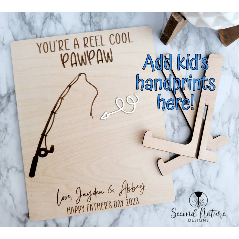 Father's Day Handprint Sign / Fathers Day Handprint Craft for Kids ...