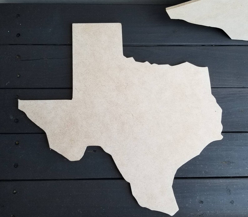 UNFINISHED Wood TX Silhouette Texas State Shape Any State Wood Sign Wood Home Sign Wooden State Outline