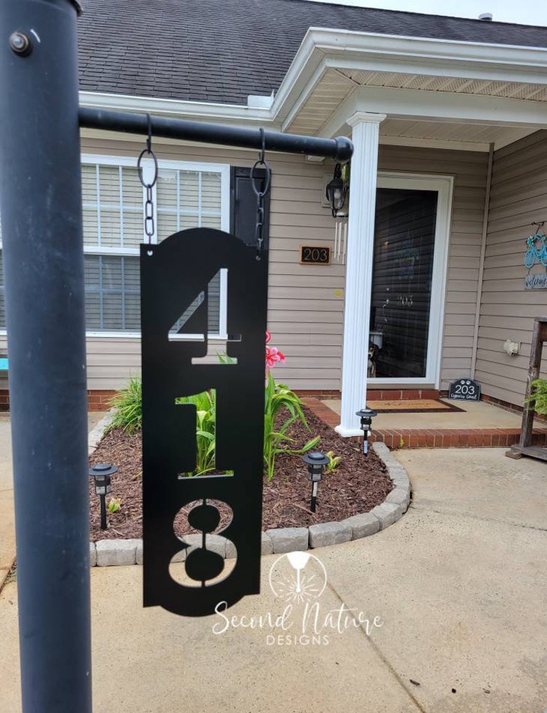 Lamp Post Sign Lamp Post Address Plaque House Number Sign Etsy