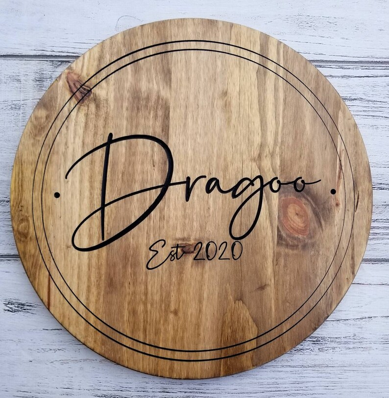 Personalized Lazy Susan / Family Name Engraved Lazy Susan / Etsy