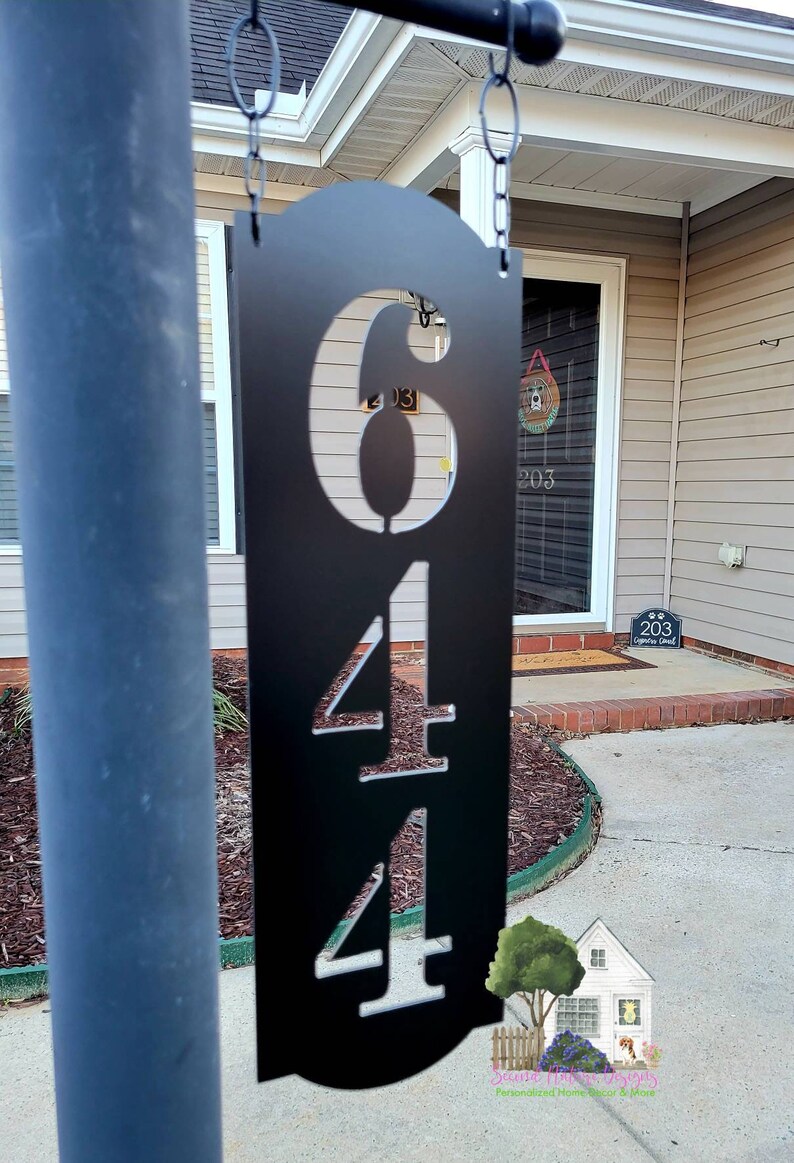 Lamp Post Sign Lamp Post Address Plaque House Number Sign Etsy