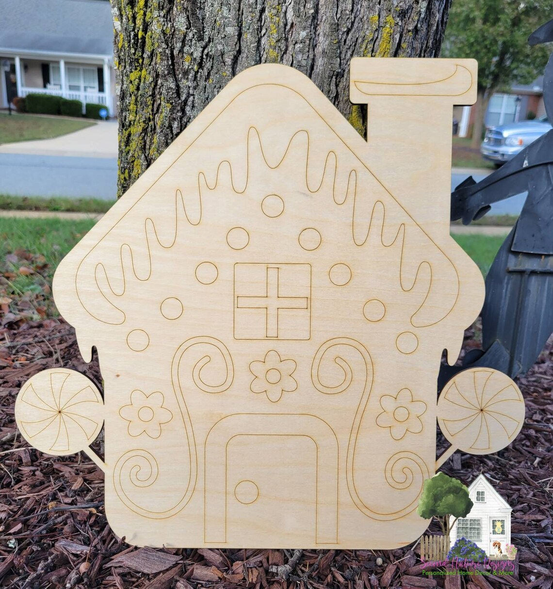 UNFINISHED Gingerbread House Blank / Gingerbread House Wood Blank ...