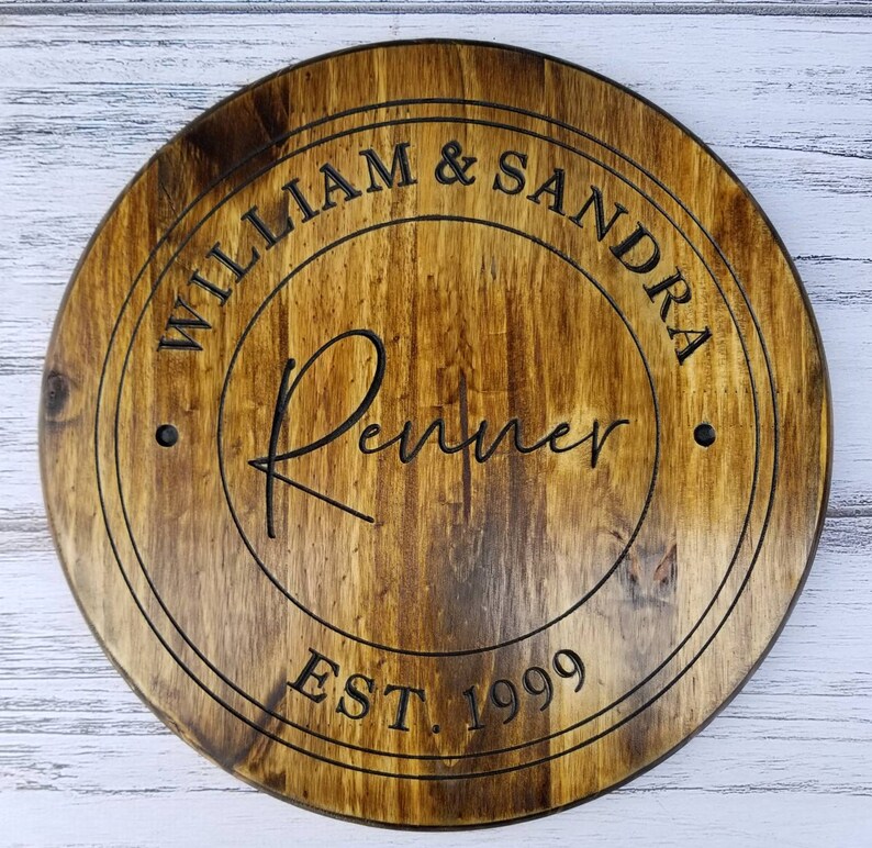 Personalized Lazy Susan / Family Name Engraved Lazy Susan / Etsy