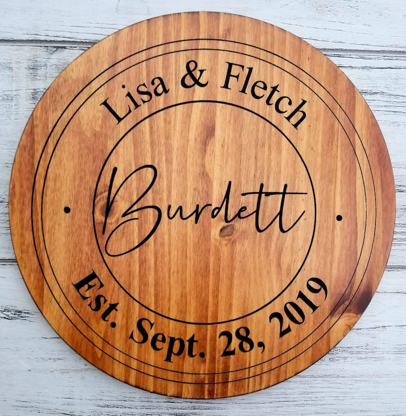 Personalized Lazy Susan / Family Name Engraved Lazy Susan / Etsy