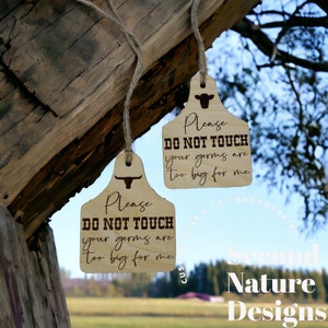 Please Do Not Touch Tag / New Baby Car Seat Tag / No Touching Baby Sign /Germs Are Too Big Tag / New Baby