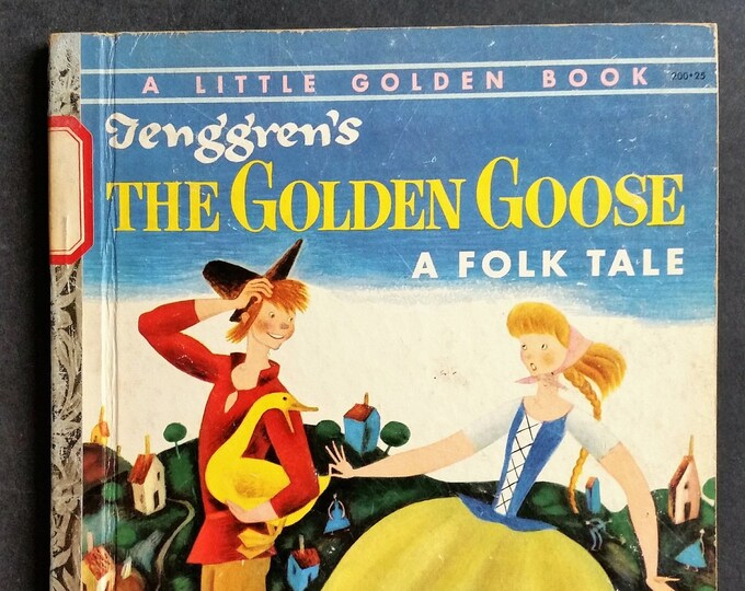 Vintage 1954 Little Golden Children's Books Tenggren's the Golden Goose, A Folk Tale by the