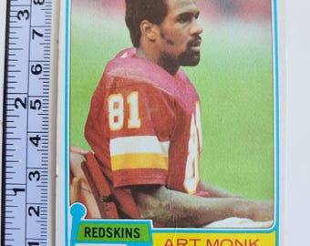 1981 Topps Art Monk NFL Football Card #194, Rookie Card, RC, Washington, H.O.F, Hall of Fame Player