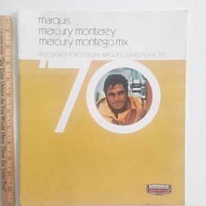 1970 Lincoln Mercury Dealers Automobile Car Brochure: Marquis, Monterey, Montego Station Wagon ~ Ford Motor Company ~ 8 pgs, 10.5&quot;x 12&quot;