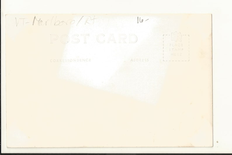 Wilmington near Marlboro 1940s Real Photo RPPC Postcard- View of the Cape Windham County Vermont VT Molly Stark Park ~ Small Town PC