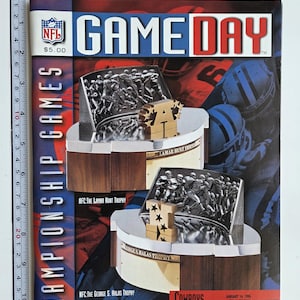 1996 Official Green Bay Packers Vs Dallas Cowboys NFL Conference Championship Football Program, Jan. 14, 1996, Texas Stadium, 84 pages ~RARE