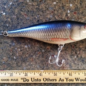 Vintage 1990s Wooden Big Game Lure: Rapala Magnum CD-18 RH MAG, Red/white  Sinking 7, 2 3/8 Oz. Unused in Original Package Rare Find 