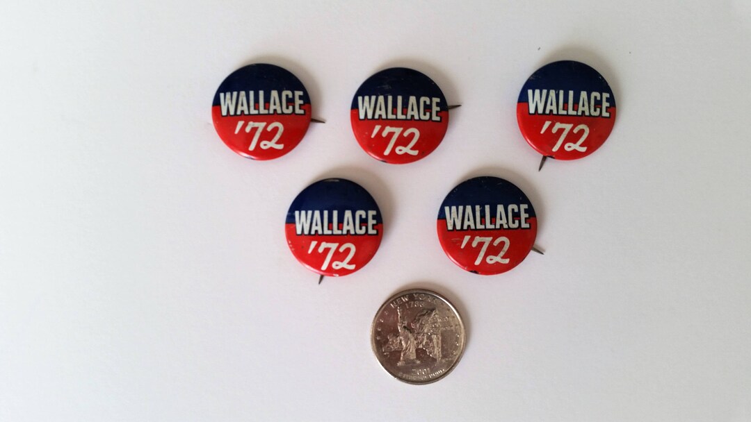 Vintage Lot of 5 George Wallace in 72' Presidential Campaign