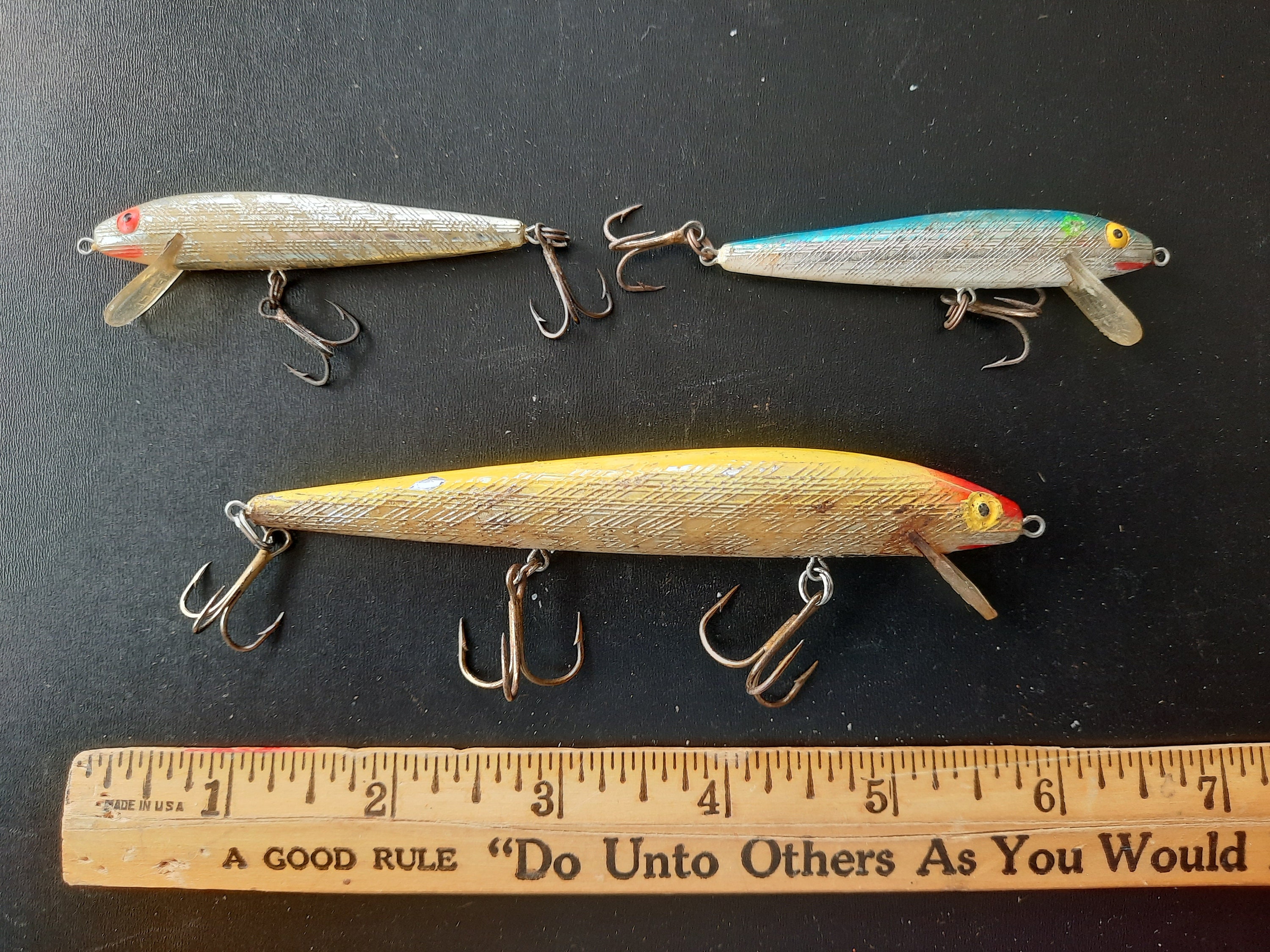 Vintage 1960s Lure Lot of 2 : Creek Chub Nike Fishing Lures