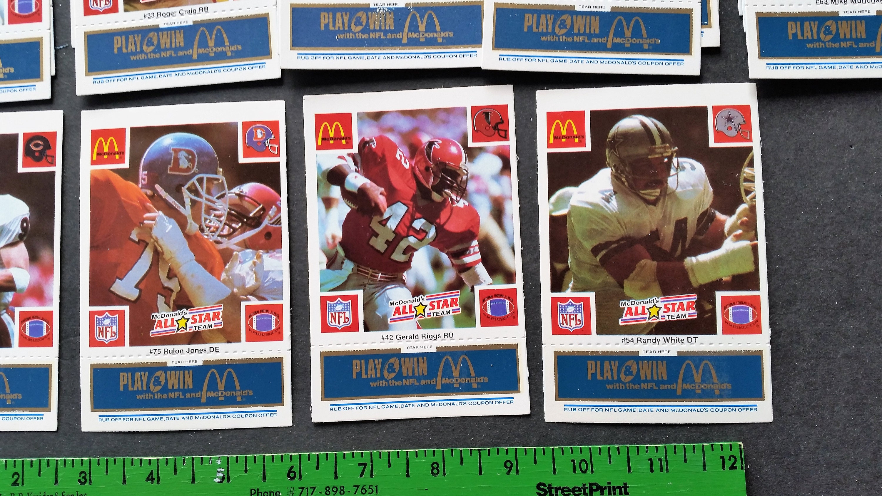 Collection of 46 1986 McDonald's NFL National Football | Etsy