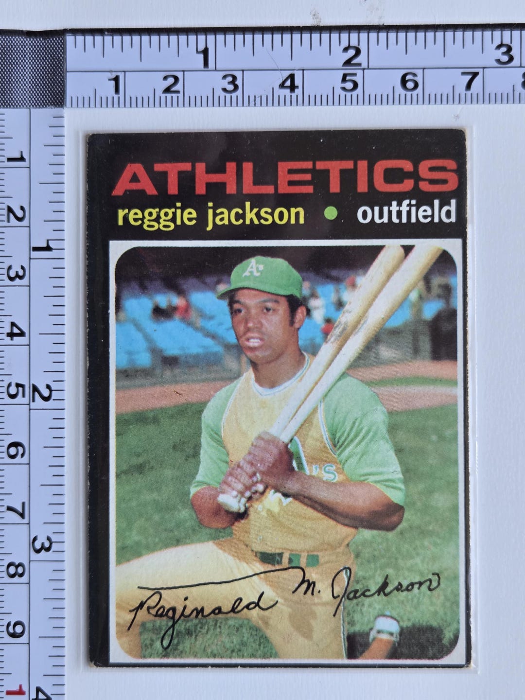 1971 Reggie Jackson Topps Baseball Card #20, Oakland Athletics As, H.O ...