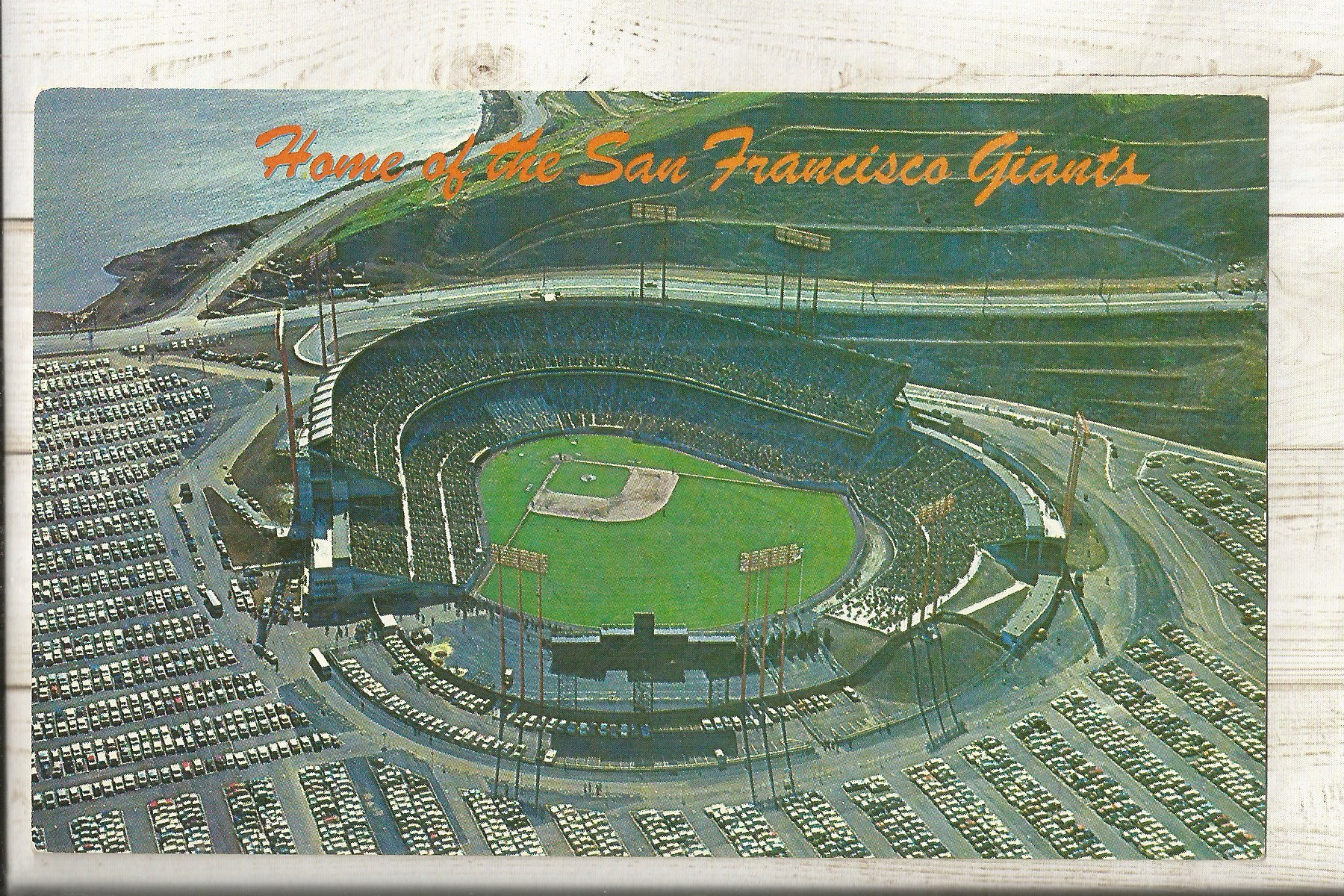 1960s Chrome Postcard Aerial View of Candlestick Park Giants Etsy UK