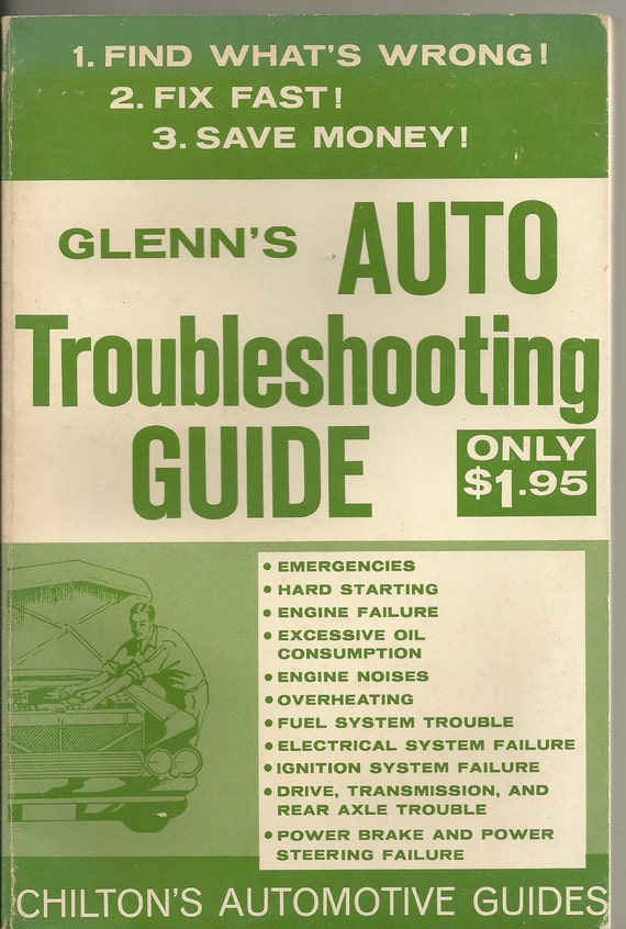 1973 Glenn's Auto Automobile Troubleshooting Guide Etsy