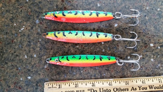 Vintage Fishing Lures 3: Lot of Three Vertical/trolley Big Game Saltwater  Jigs 2.5 Oz., 4 Stripers, Blues, Tuna, Salmon Circa 1980s -  Canada