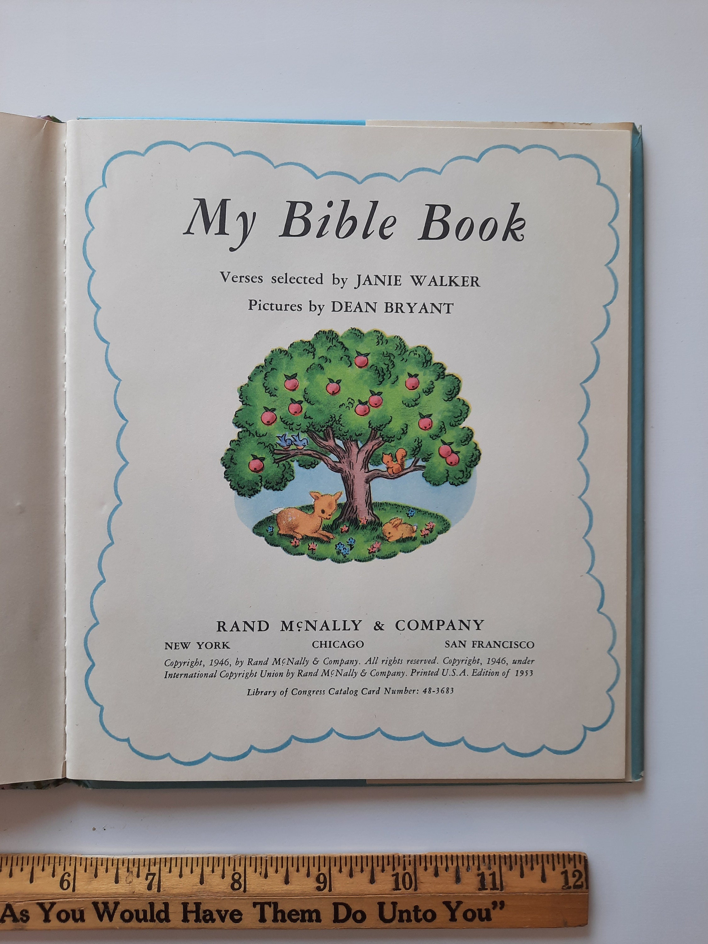 1953 Children's Story Book: my Bible Book by Janie Walker