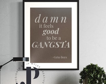 Rap Lyric Decor / Motivational Quote Posters / Printable Wall Art and Decor / Minimalist / Classic / Hip-Hop / Typography Design