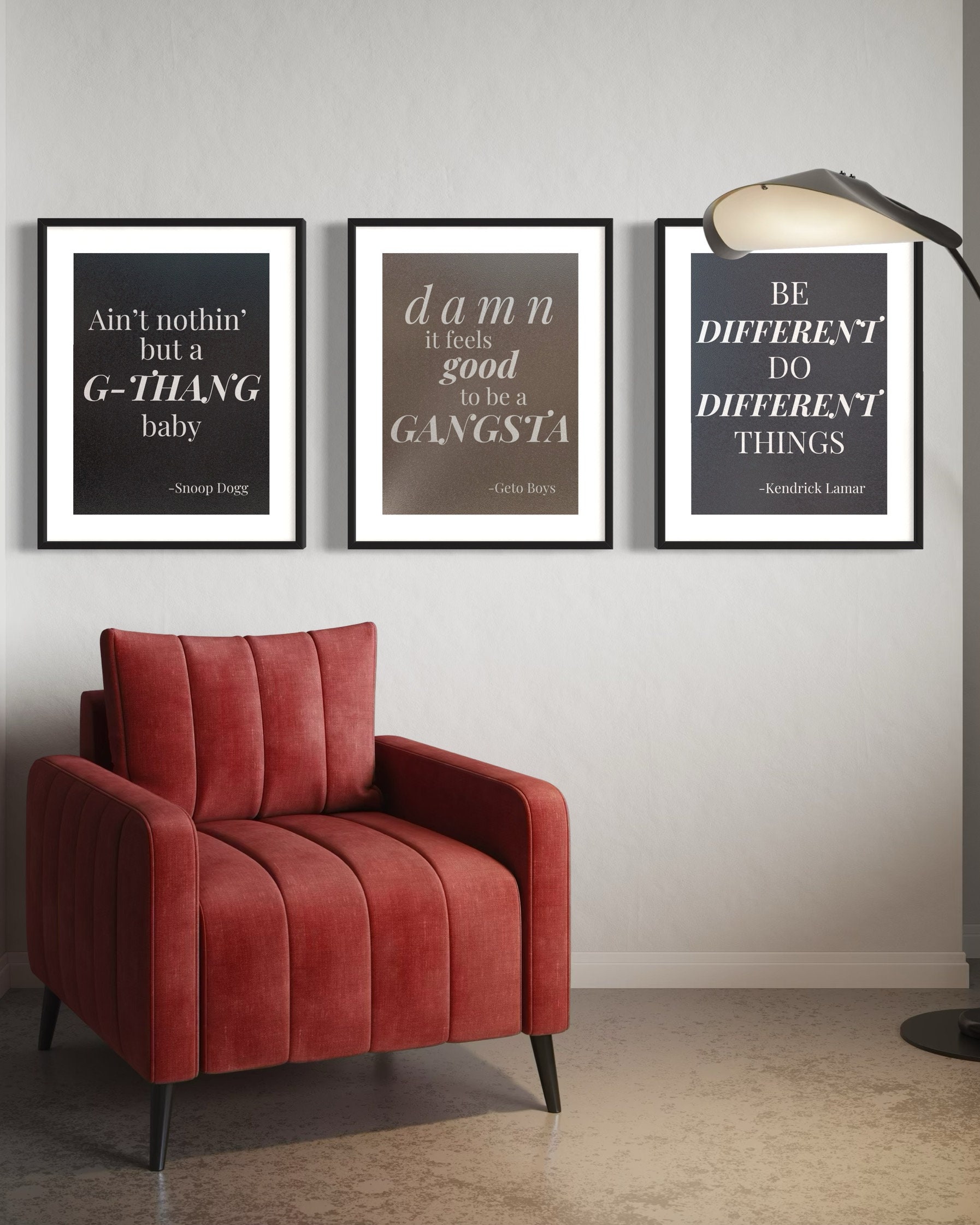 Rapper Quote Posters / Rap Lyric Decor / Printable Wall Art and Decor ...