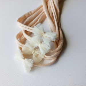 Delicate newborn headband, Newborn tieback, Skinny newborn headband,Photography props, Newborn photo props