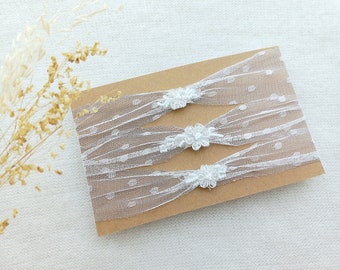 Delicate cream headband, Newborn Lace Tieback, Photography Prop Headband, Christening headband for baby girl, Handmade accessories